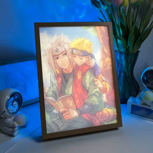 Naruto & Jiraiya Duygusal Bir An  LED Işıklı Tablo