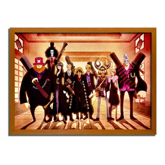 Straw Hat Pirates Crew Işıklı Tablo ve Gece Lambası